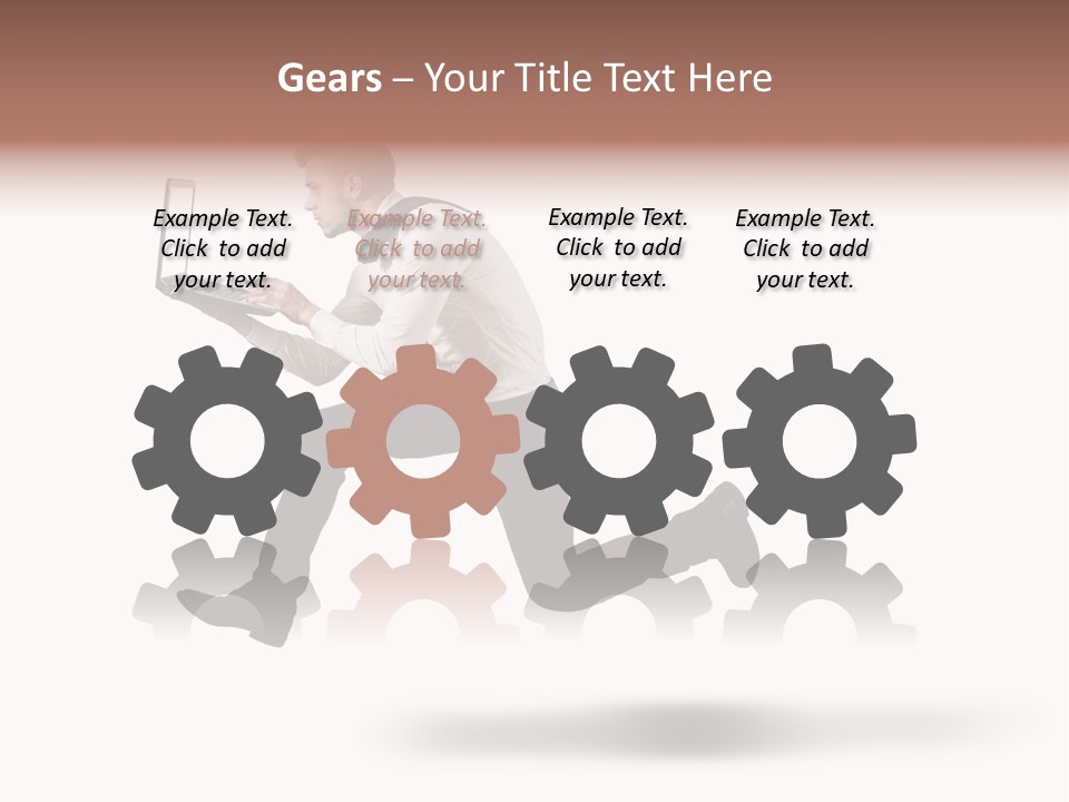 Run Start Laptop PowerPoint Template