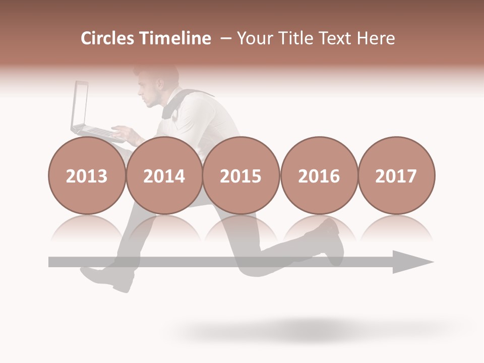 Run Start Laptop PowerPoint Template