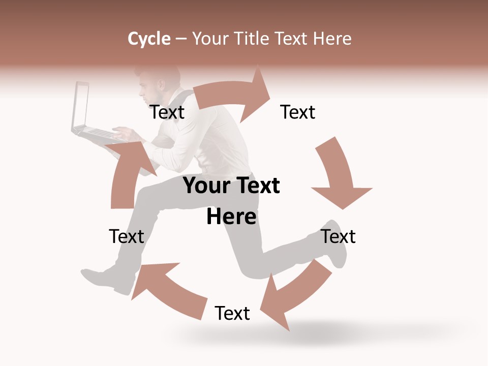 Run Start Laptop PowerPoint Template