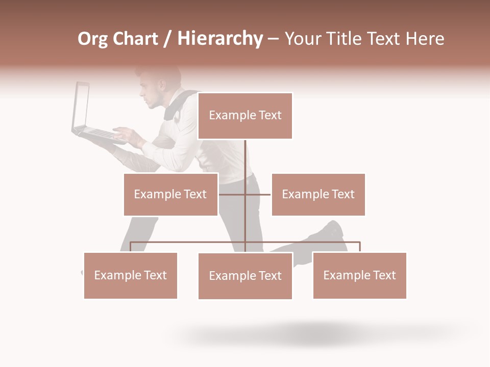 Run Start Laptop PowerPoint Template