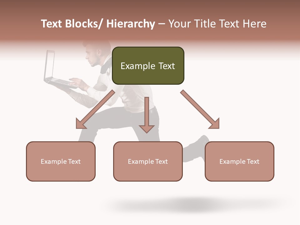 Run Start Laptop PowerPoint Template
