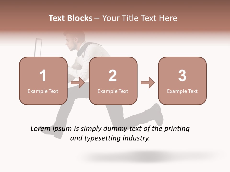 Run Start Laptop PowerPoint Template