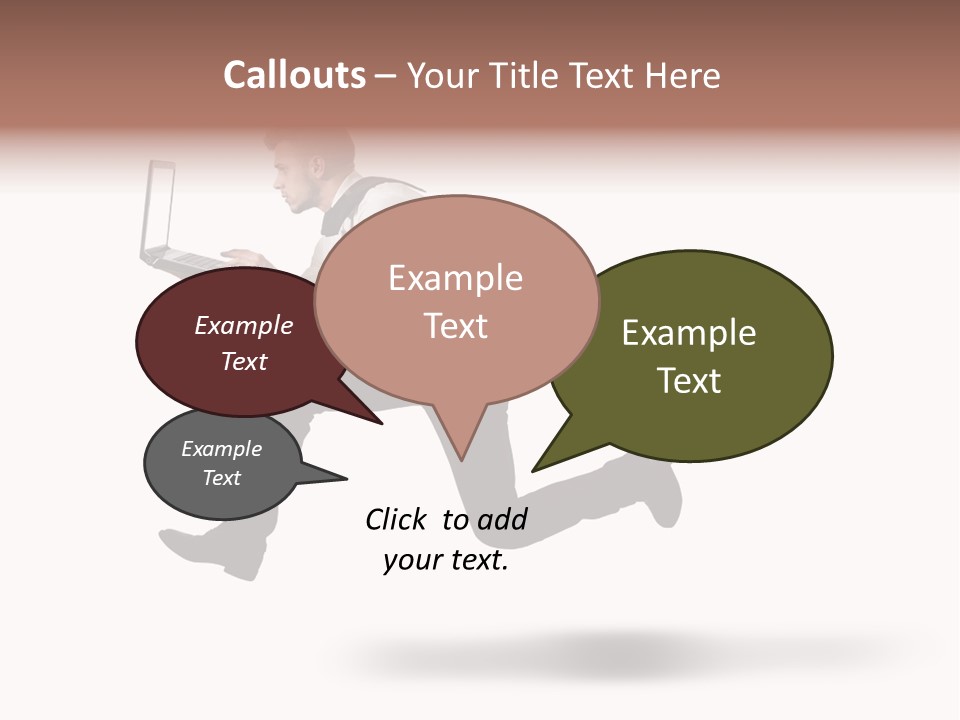 Run Start Laptop PowerPoint Template