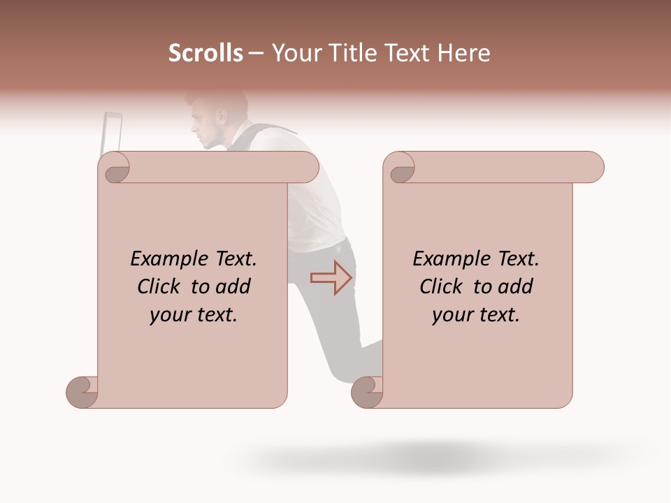 Run Start Laptop PowerPoint Template