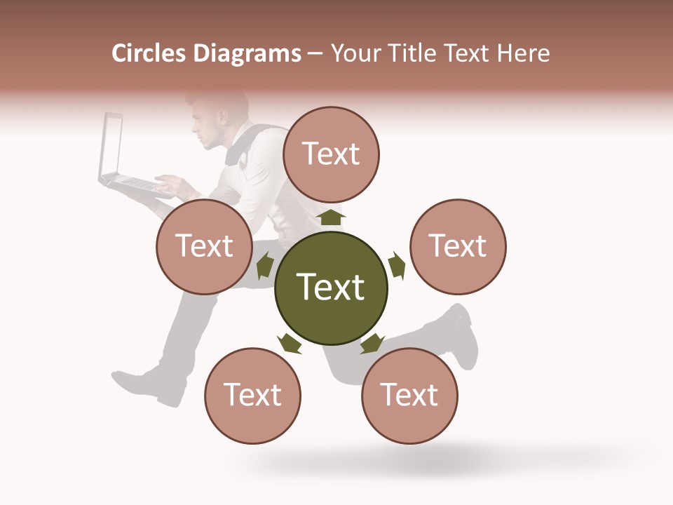 Run Start Laptop PowerPoint Template