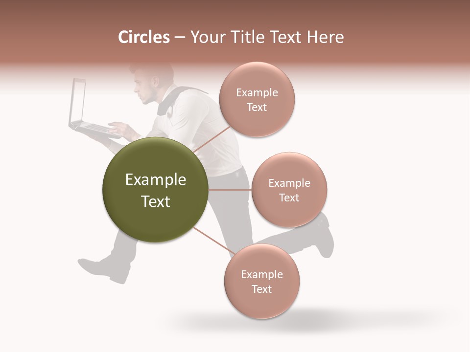 Run Start Laptop PowerPoint Template