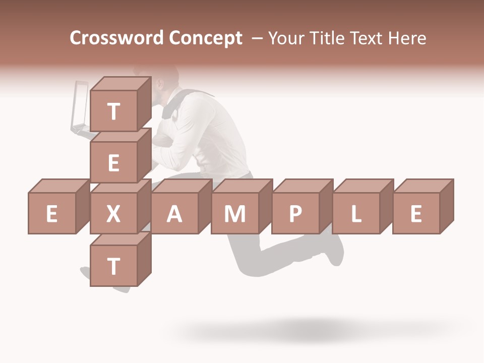 Run Start Laptop PowerPoint Template