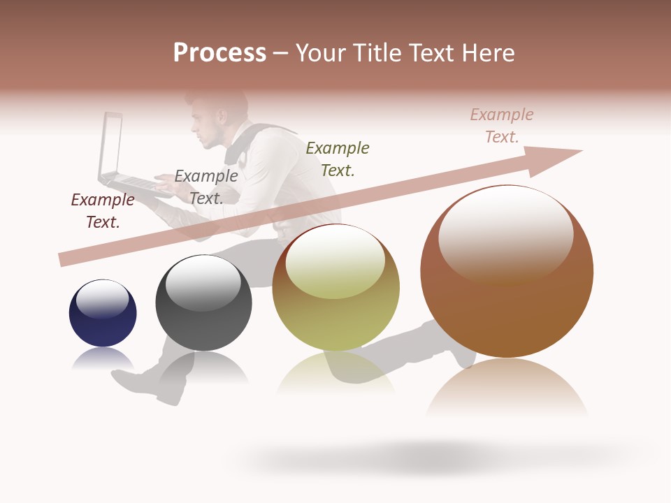 Run Start Laptop PowerPoint Template