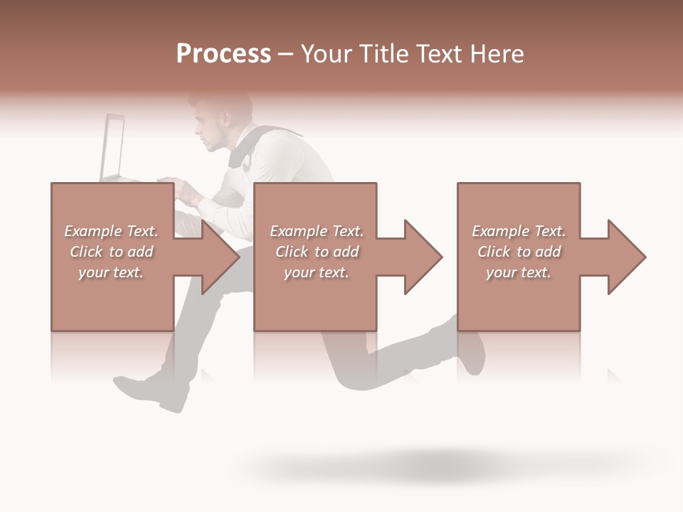Run Start Laptop PowerPoint Template