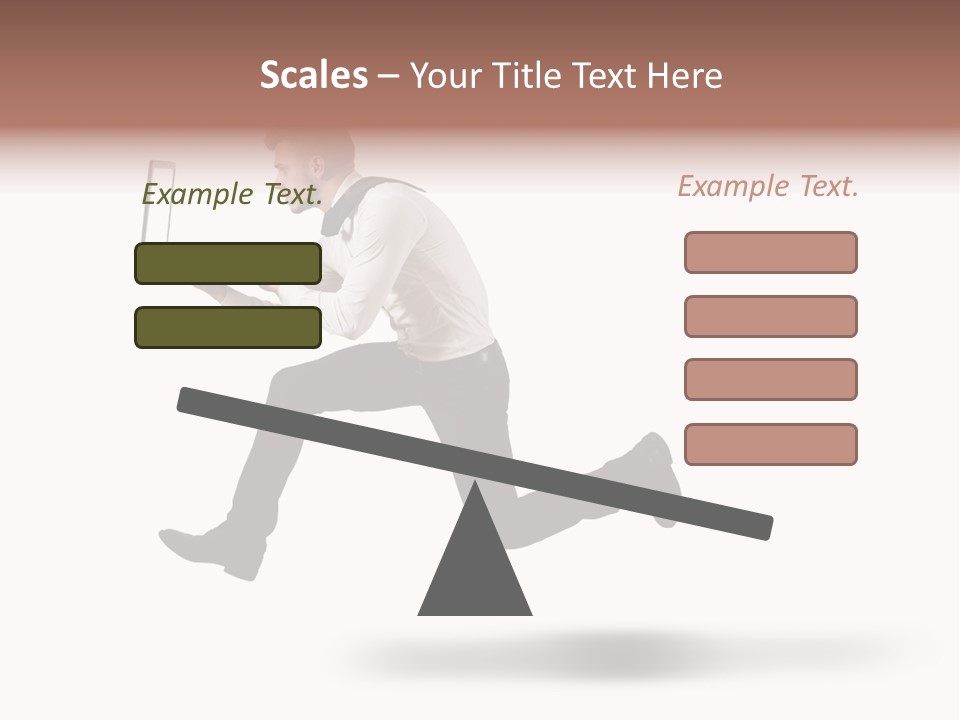 Run Start Laptop PowerPoint Template