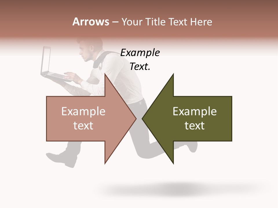 Run Start Laptop PowerPoint Template