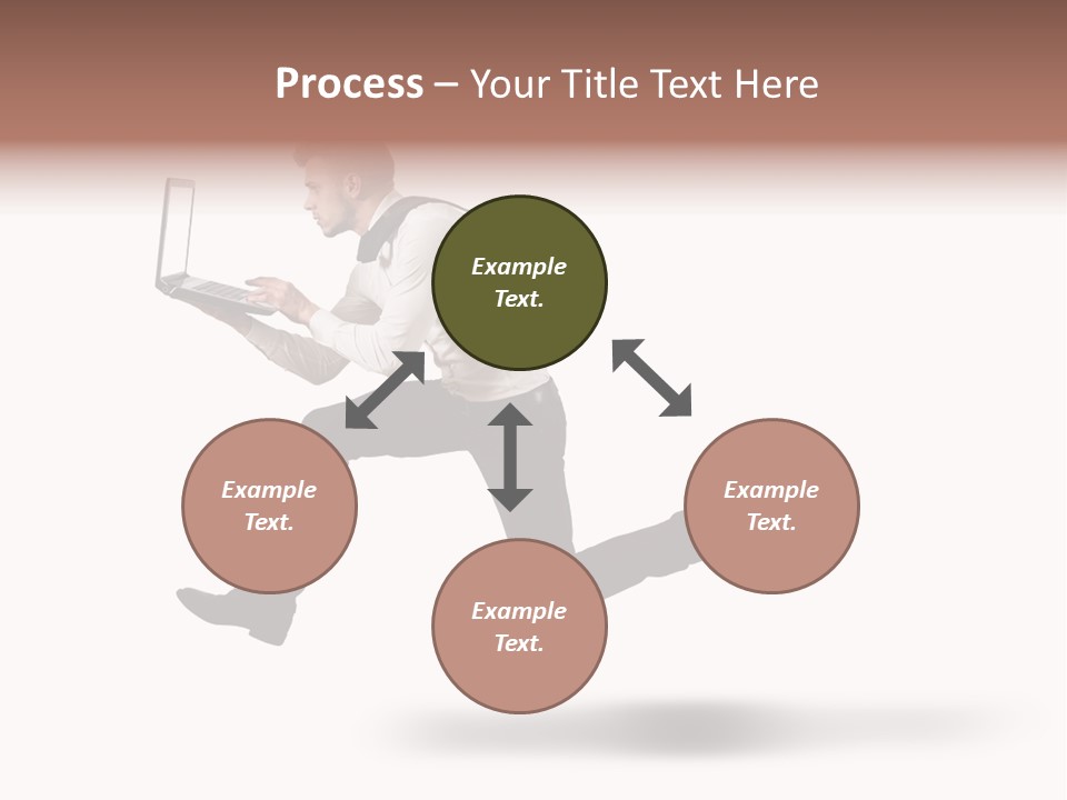 Run Start Laptop PowerPoint Template