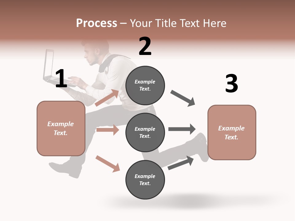 Run Start Laptop PowerPoint Template