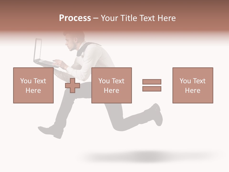 Run Start Laptop PowerPoint Template