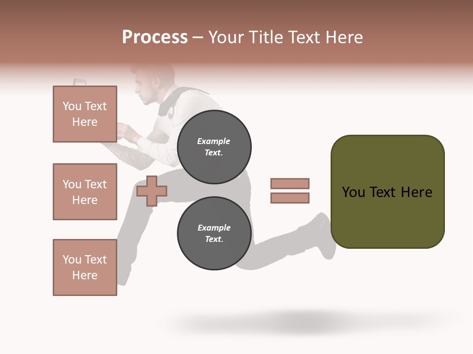 Run Start Laptop PowerPoint Template