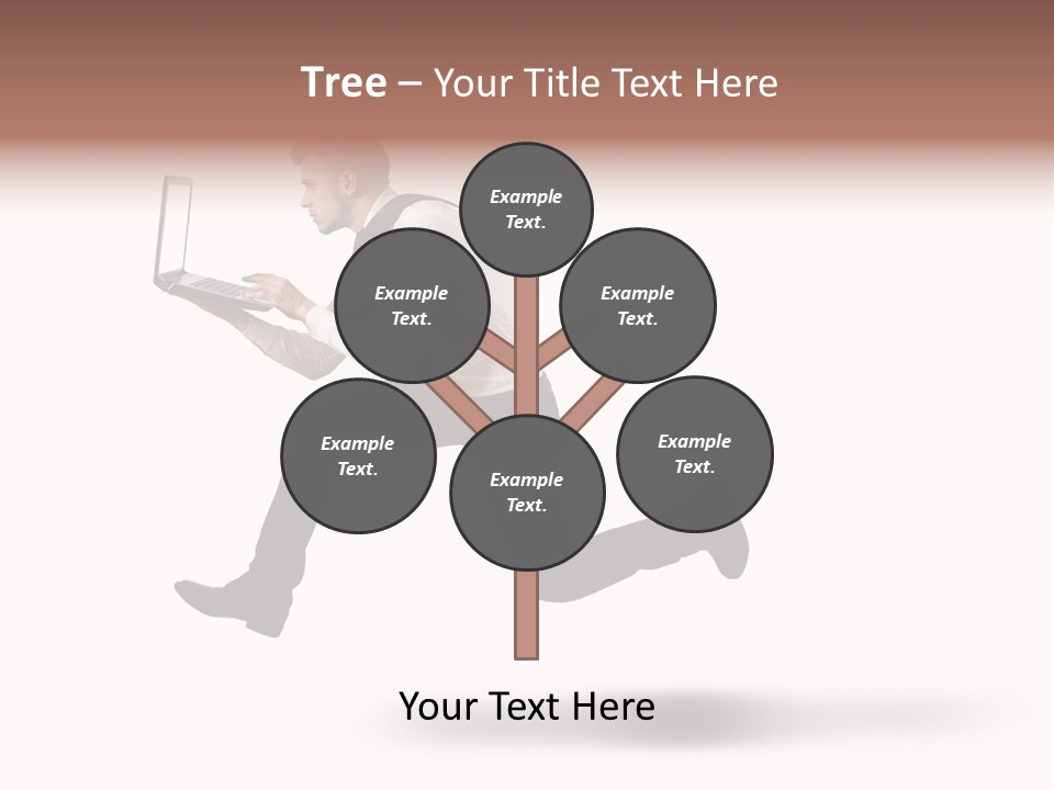 Run Start Laptop PowerPoint Template