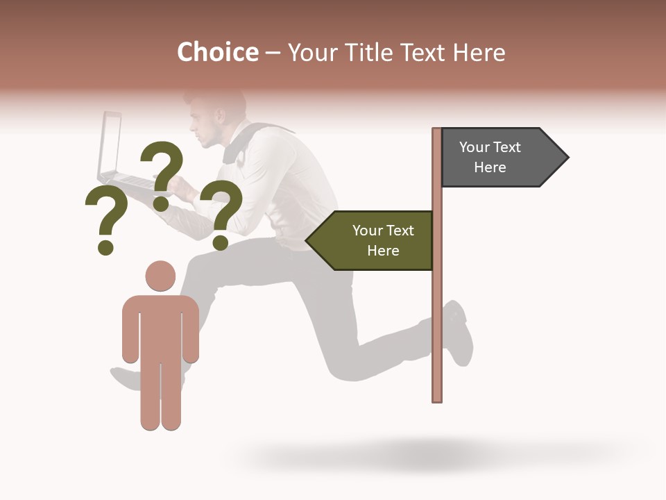 Run Start Laptop PowerPoint Template