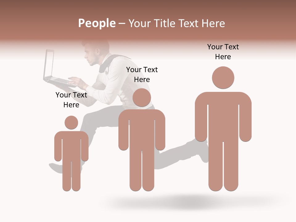 Run Start Laptop PowerPoint Template