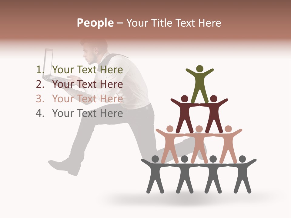 Run Start Laptop PowerPoint Template