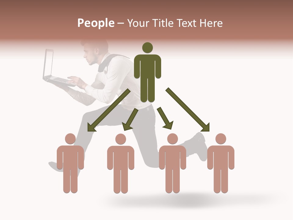 Run Start Laptop PowerPoint Template