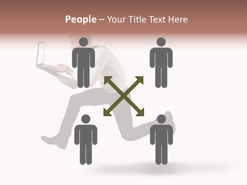 Run Start Laptop PowerPoint Template