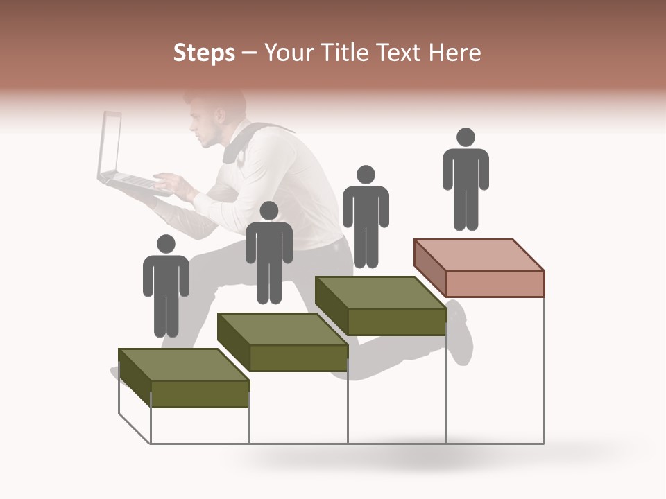 Run Start Laptop PowerPoint Template