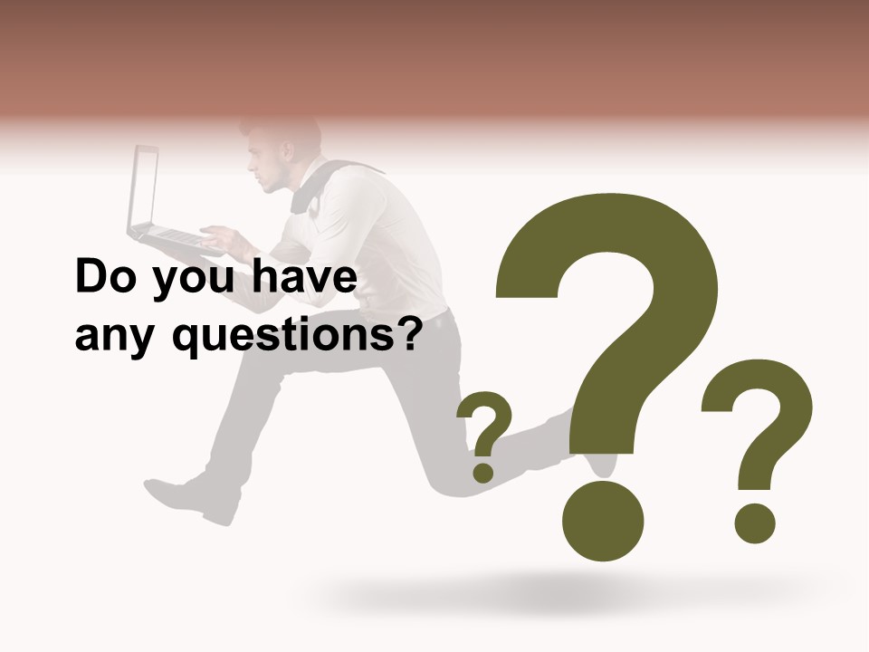 Run Start Laptop PowerPoint Template