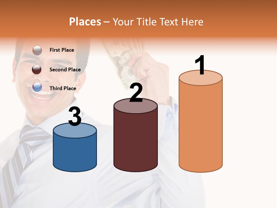 Financial Cash Worker PowerPoint Template