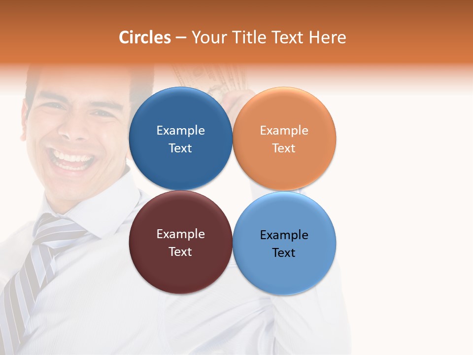 Financial Cash Worker PowerPoint Template