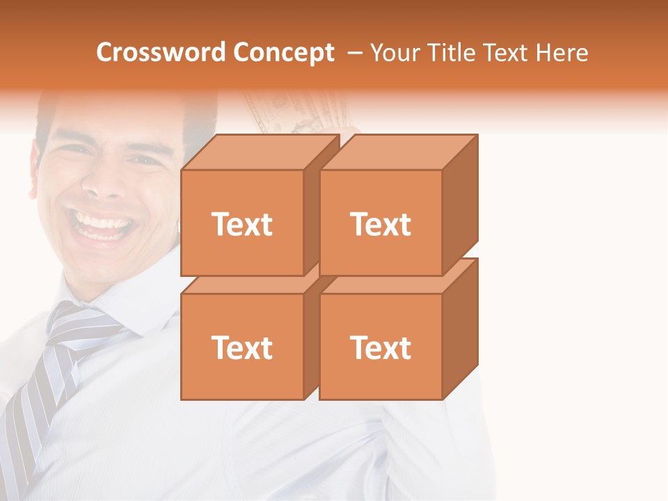 Financial Cash Worker PowerPoint Template