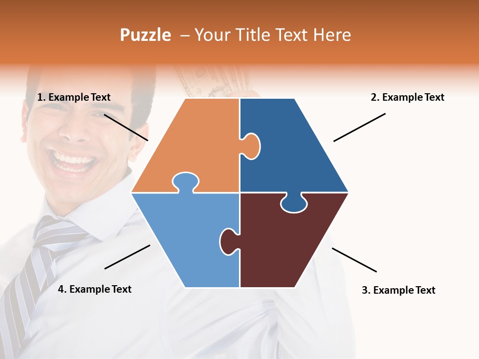 Financial Cash Worker PowerPoint Template