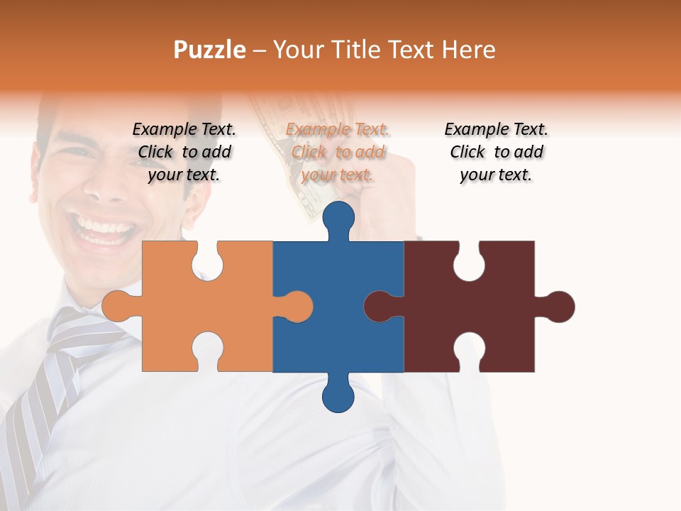 Financial Cash Worker PowerPoint Template