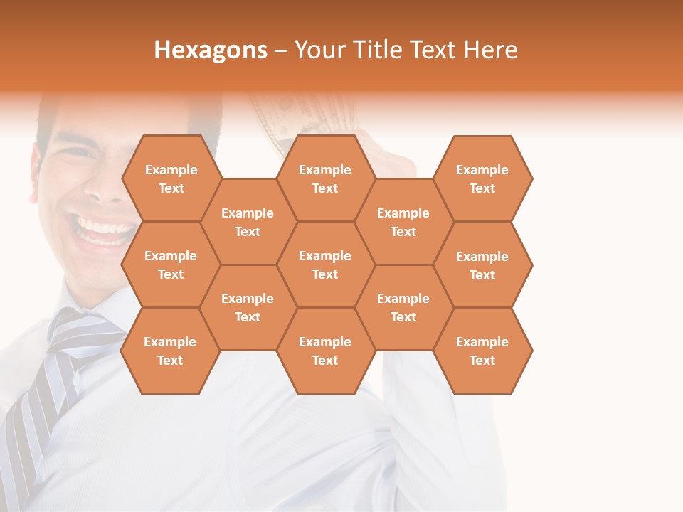 Financial Cash Worker PowerPoint Template