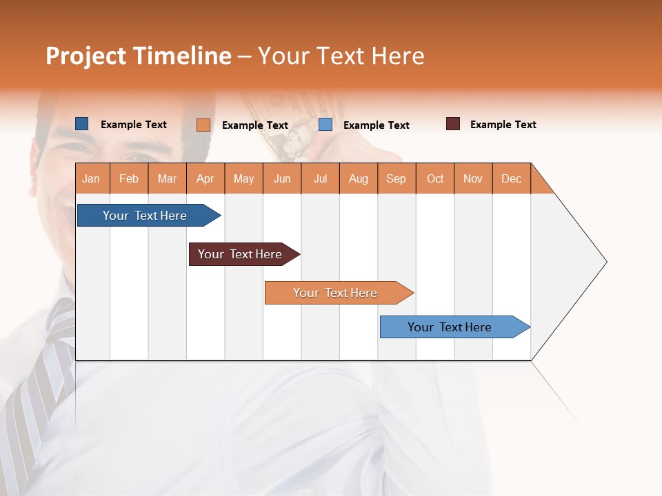 Financial Cash Worker PowerPoint Template