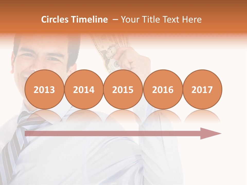 Financial Cash Worker PowerPoint Template