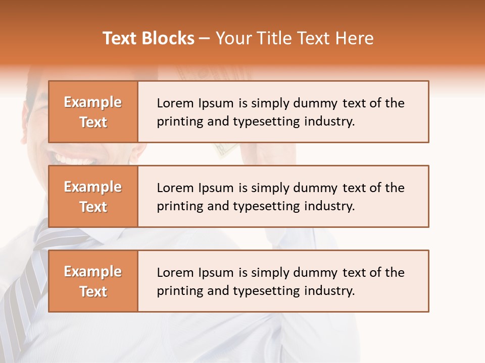 Financial Cash Worker PowerPoint Template