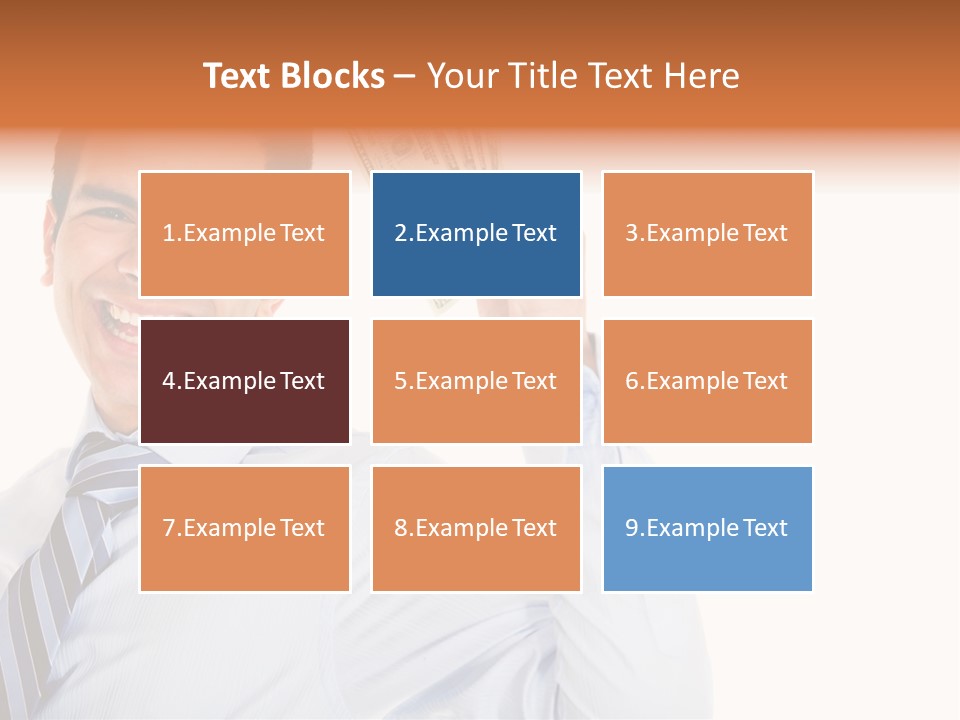 Financial Cash Worker PowerPoint Template