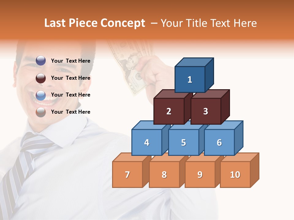 Financial Cash Worker PowerPoint Template