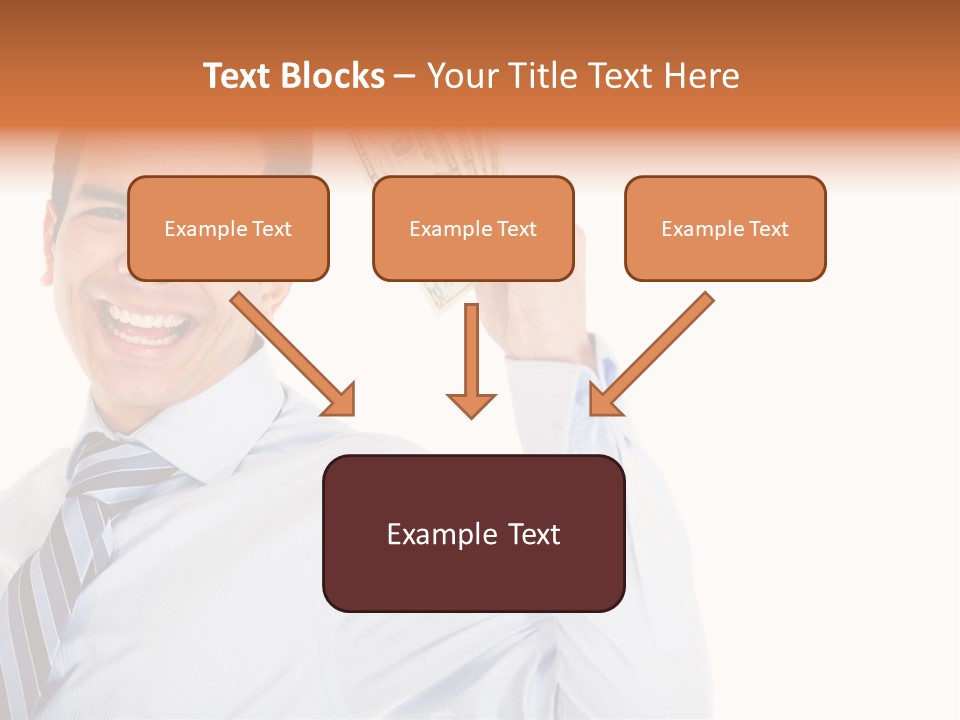 Financial Cash Worker PowerPoint Template