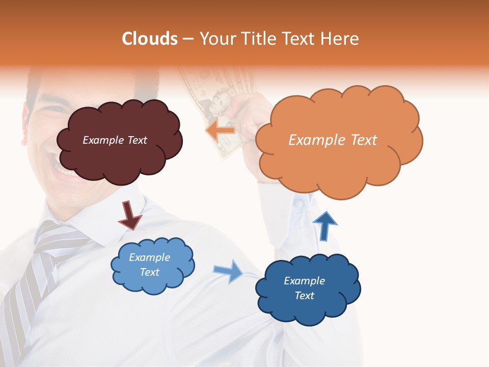 Financial Cash Worker PowerPoint Template