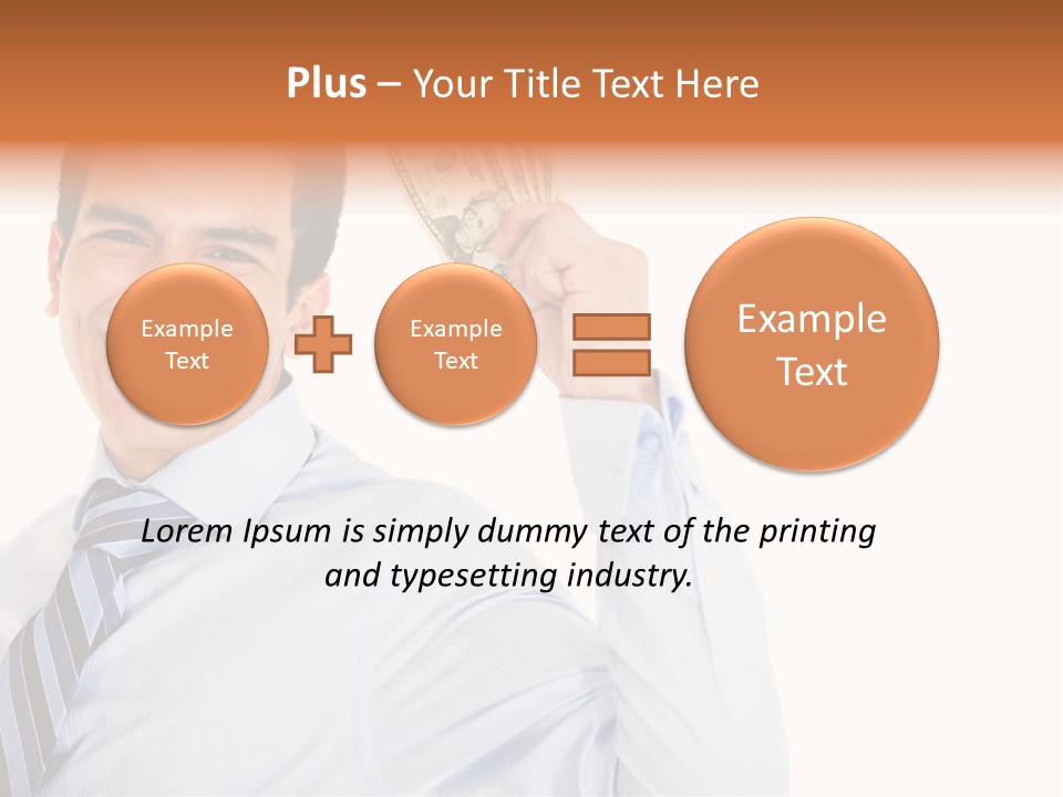 Financial Cash Worker PowerPoint Template