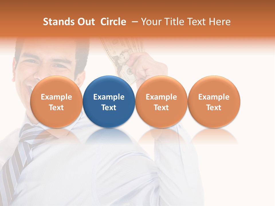 Financial Cash Worker PowerPoint Template