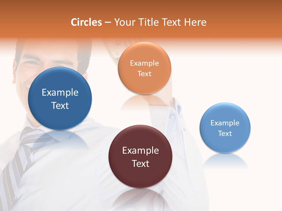 Financial Cash Worker PowerPoint Template