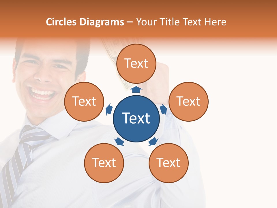 Financial Cash Worker PowerPoint Template