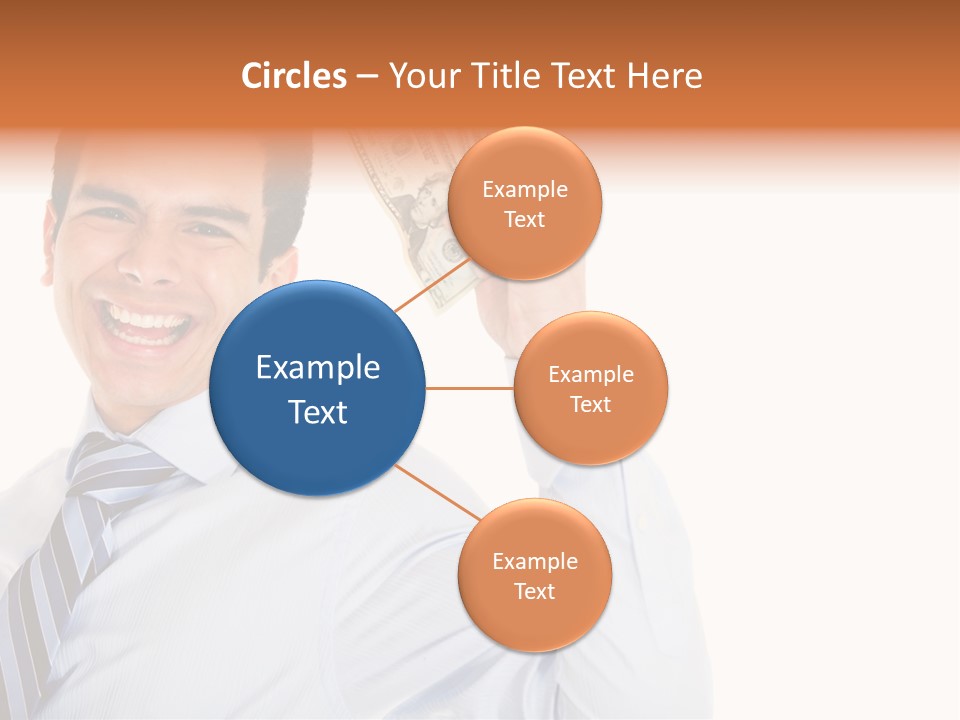 Financial Cash Worker PowerPoint Template