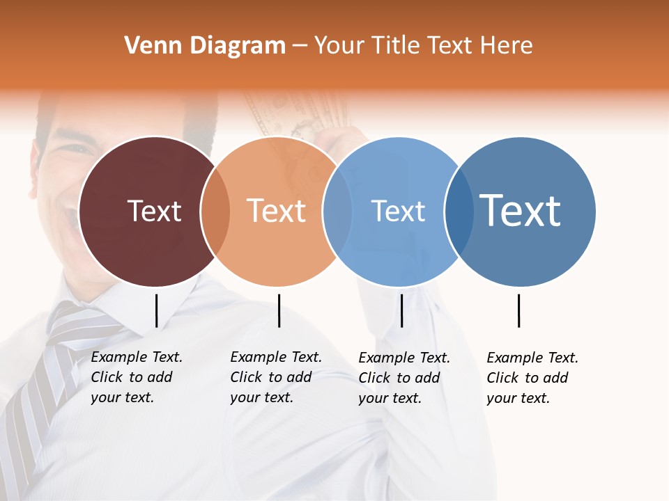 Financial Cash Worker PowerPoint Template