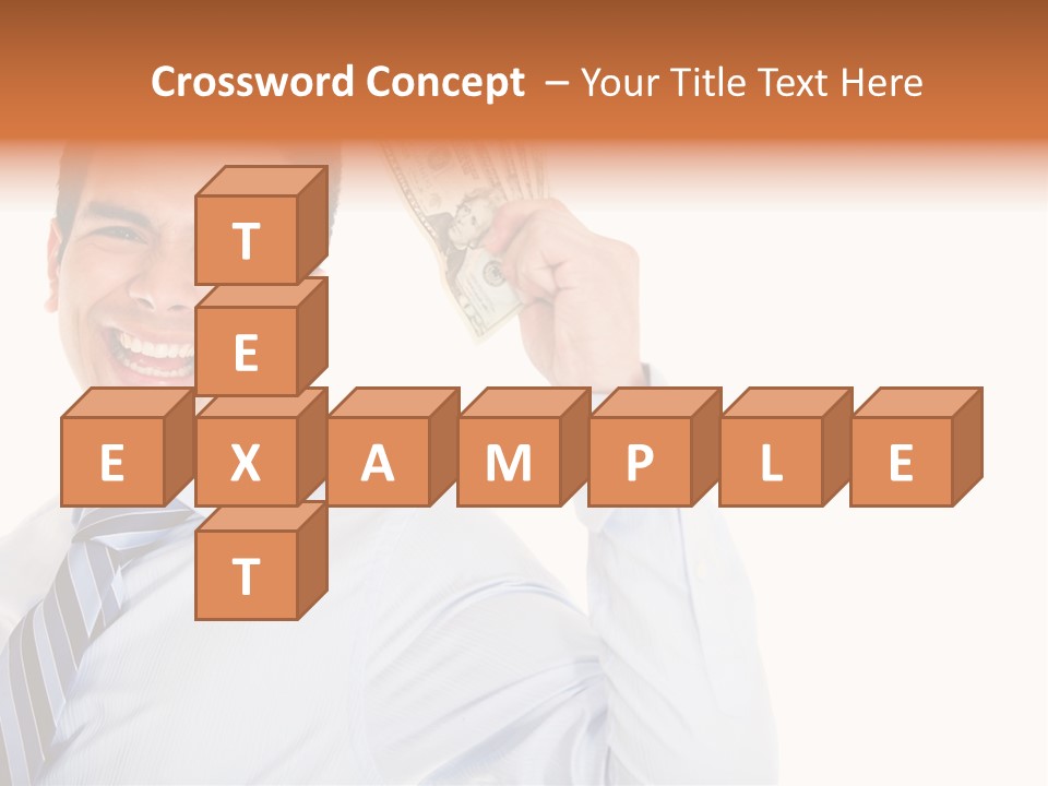 Financial Cash Worker PowerPoint Template