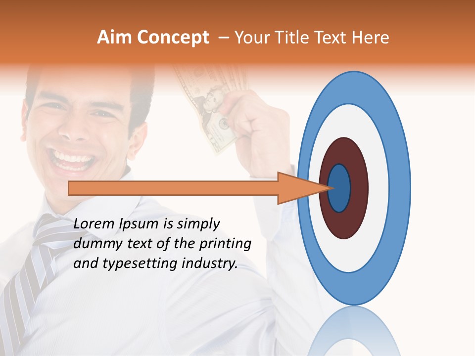 Financial Cash Worker PowerPoint Template