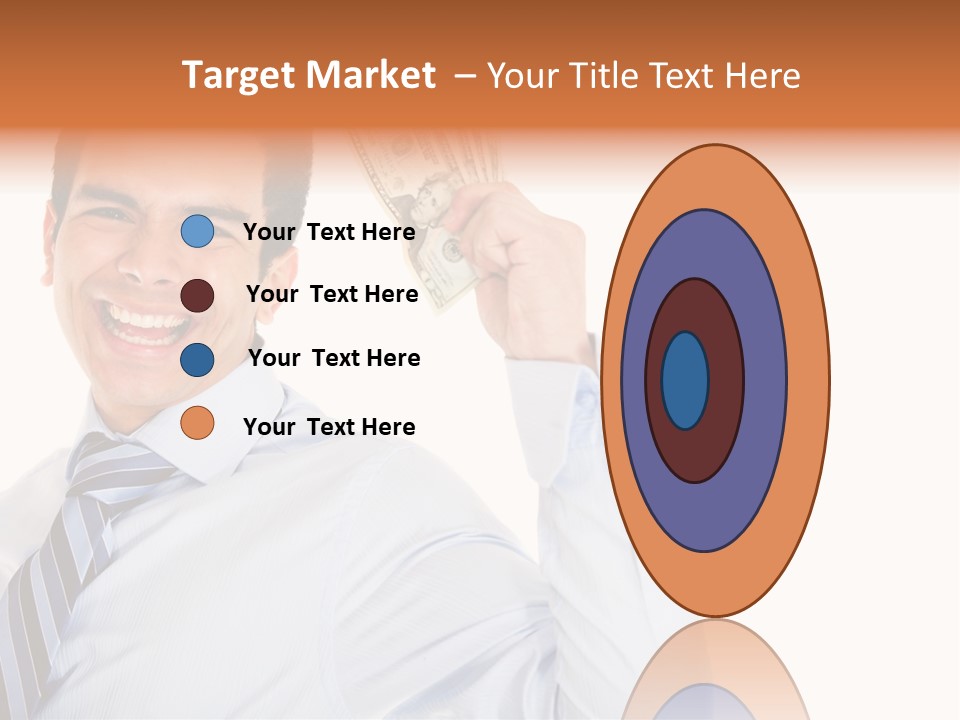 Financial Cash Worker PowerPoint Template