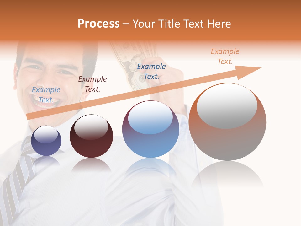 Financial Cash Worker PowerPoint Template